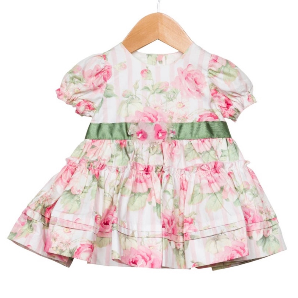 Monnalisa Floral Print Flare Dress